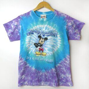 Vintage Walt Disney World Splash Mountain Tie-Dye T-Shirt Size Youth Lar…